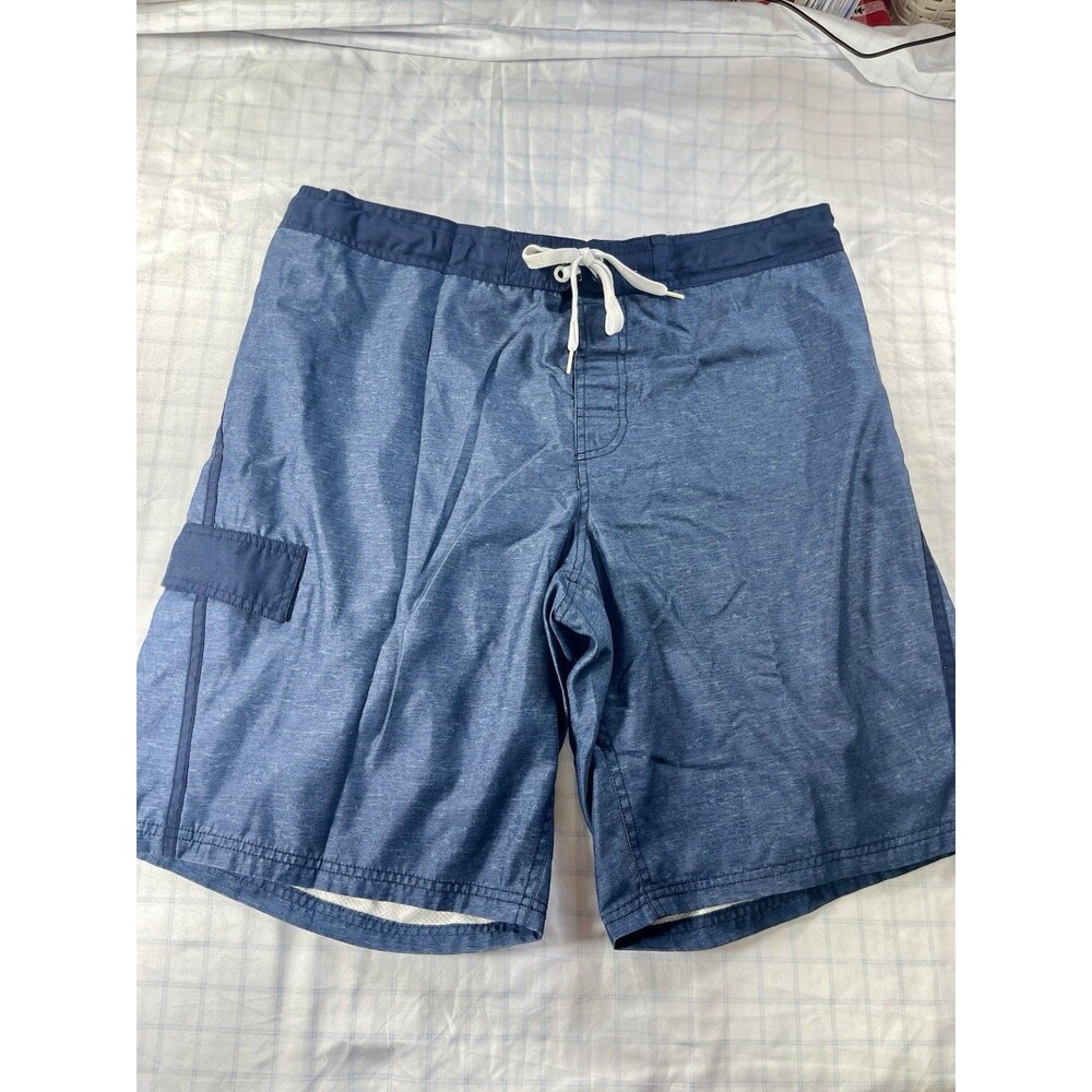 Op Ocean Pacific Men’s Board Shorts Swim Trunks Blue Size L (36-38) Cargo Pocket
